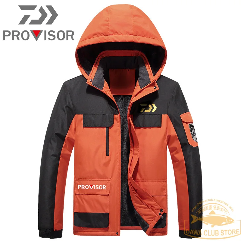 Новая куртка для рыбалки Daiwa флисовая зимняя водонепроницаемая теплая одежда для рыбалки плащ-ветровка куртка для альпинизма