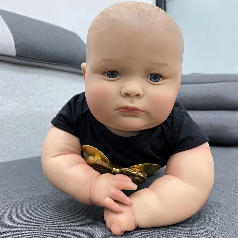 24 Inch Cute Fat Boy Realistic Rebirth Doll Girl Doll Open Eyes To Send Children's Companion Toy the 9 inch thunis n9 amoi q90 rainbow h91kncmd903s lcd screen to send