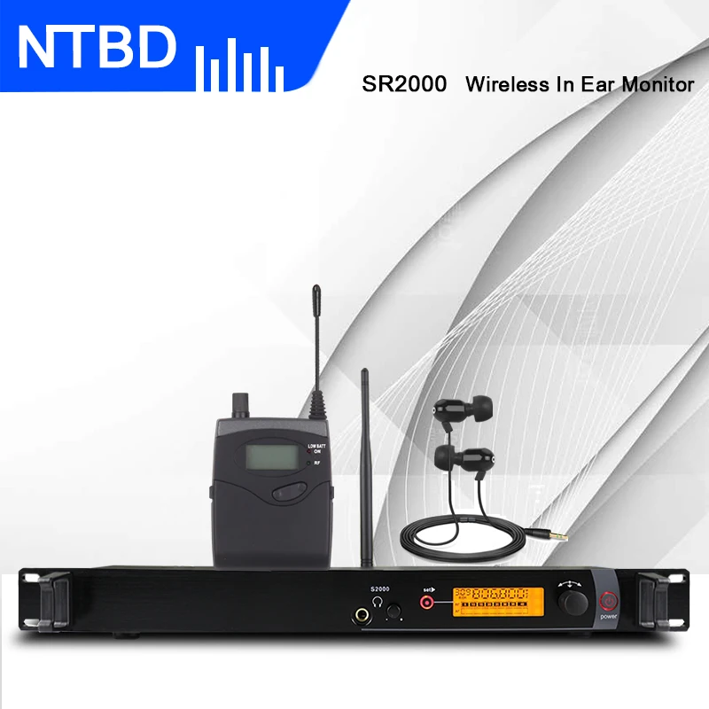 NTBD профессиональная беспроводная система ушного монитора SR2000 однопередатчик