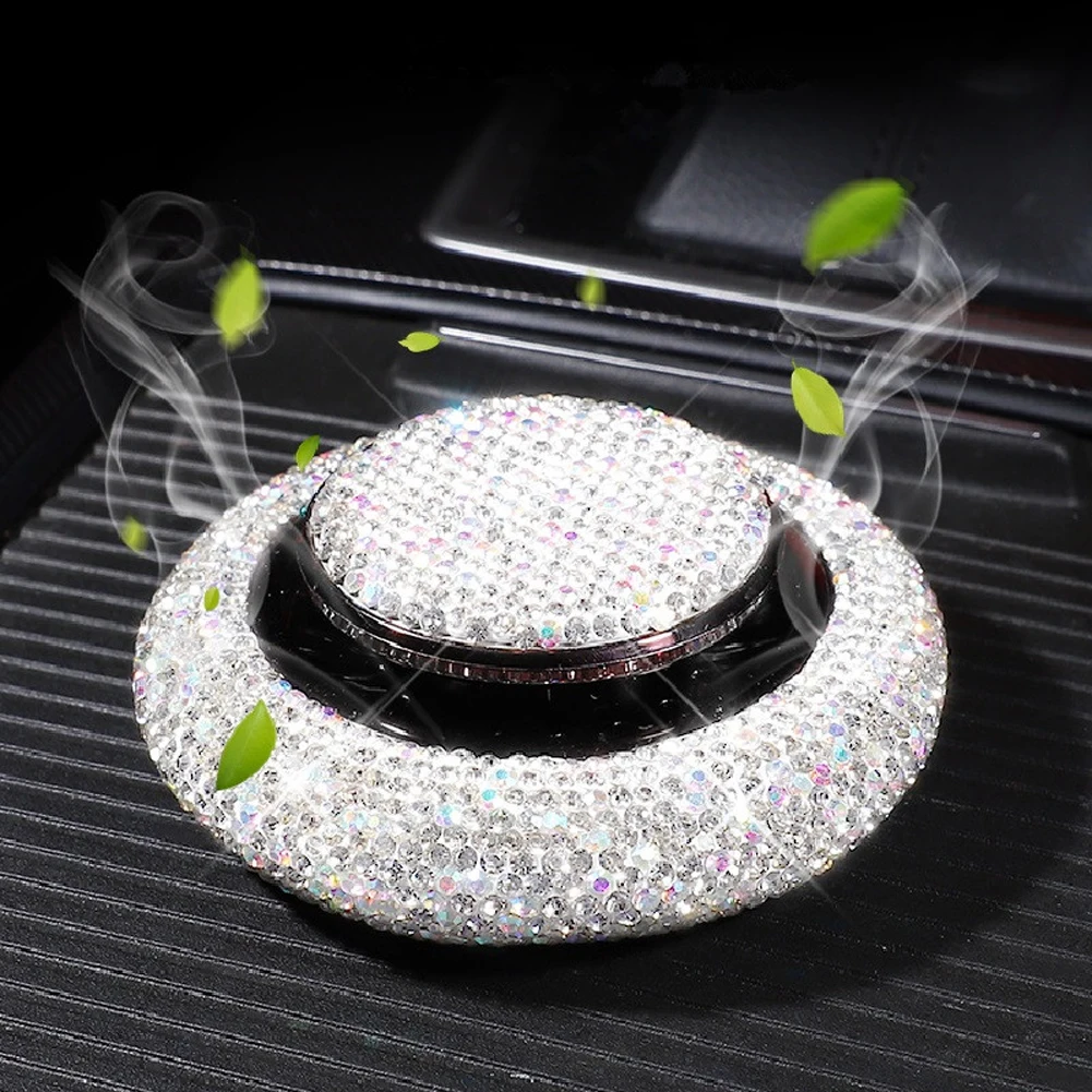 Блестящий освежитель воздуха для салона автомобиля, украшение на приборную панель, декоративный блок, стильный освежитель воздуха с кристаллами, отличный подарок для женщин