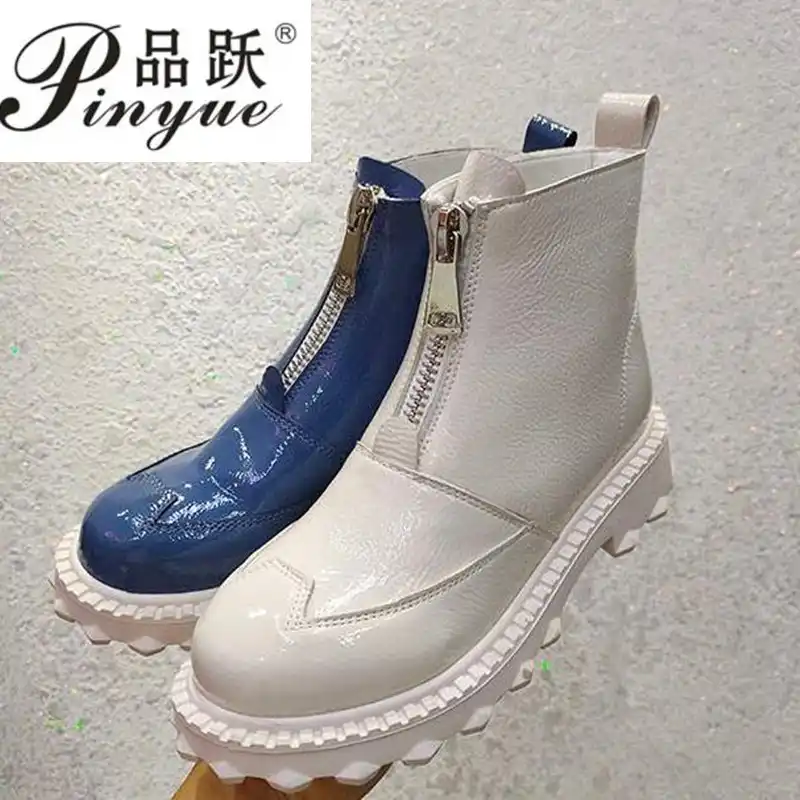 round toe biker boots