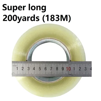 

200Yards Super Long Sticky Tape 60mm Width Transparent Clear Adhesive Tape Strong Glue Packing Sealing Box Tapes Warehouse 30335