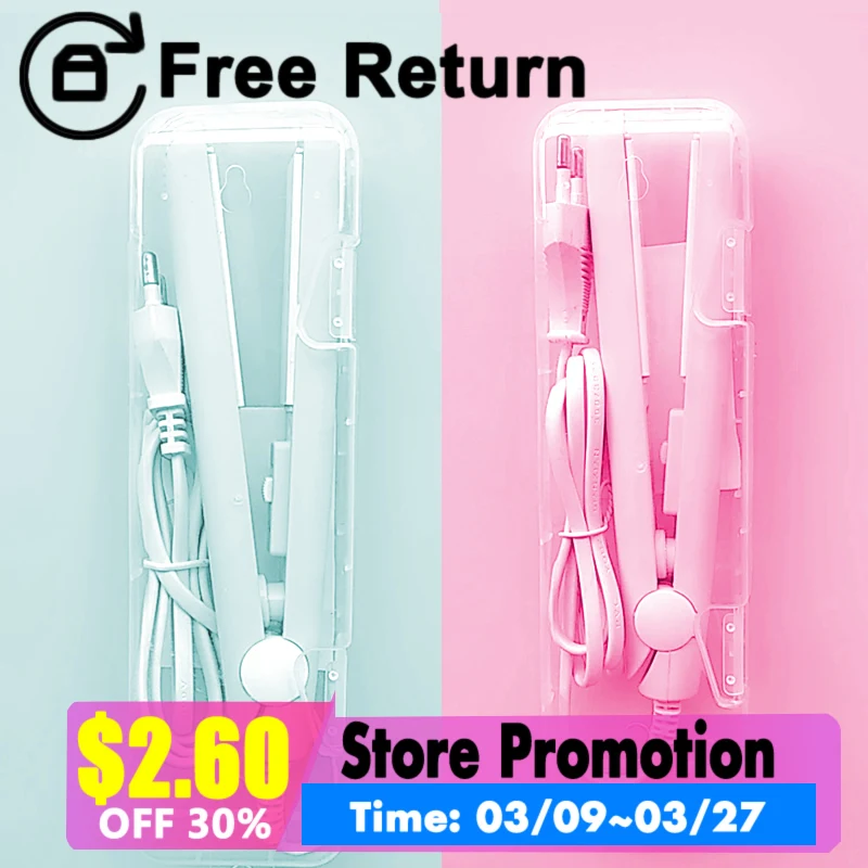 

Curling Iron Mini Hair straightener Iron Ceramic Straightening Styling Tools Hair Curler Flat Iron Beard straightener