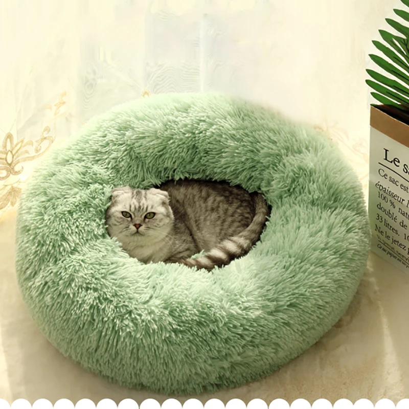 Кровать для кошек кровать собак подушка корзина домашних животных коврик