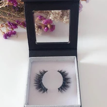 Качественная аутентичная Заказная упаковочная коробка для норковых ресниц коробка с ПВХ лотком- PX2075