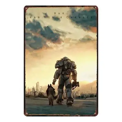 32906686101-6 Fallout металлический знак потертый шик Винтажный стиль настенный Бар Кафе Магазин домашнее Искусство ремесло Ретро Украшение Металлическая живопись жестяная вывеска настенная - Цвет: 32906686101-6