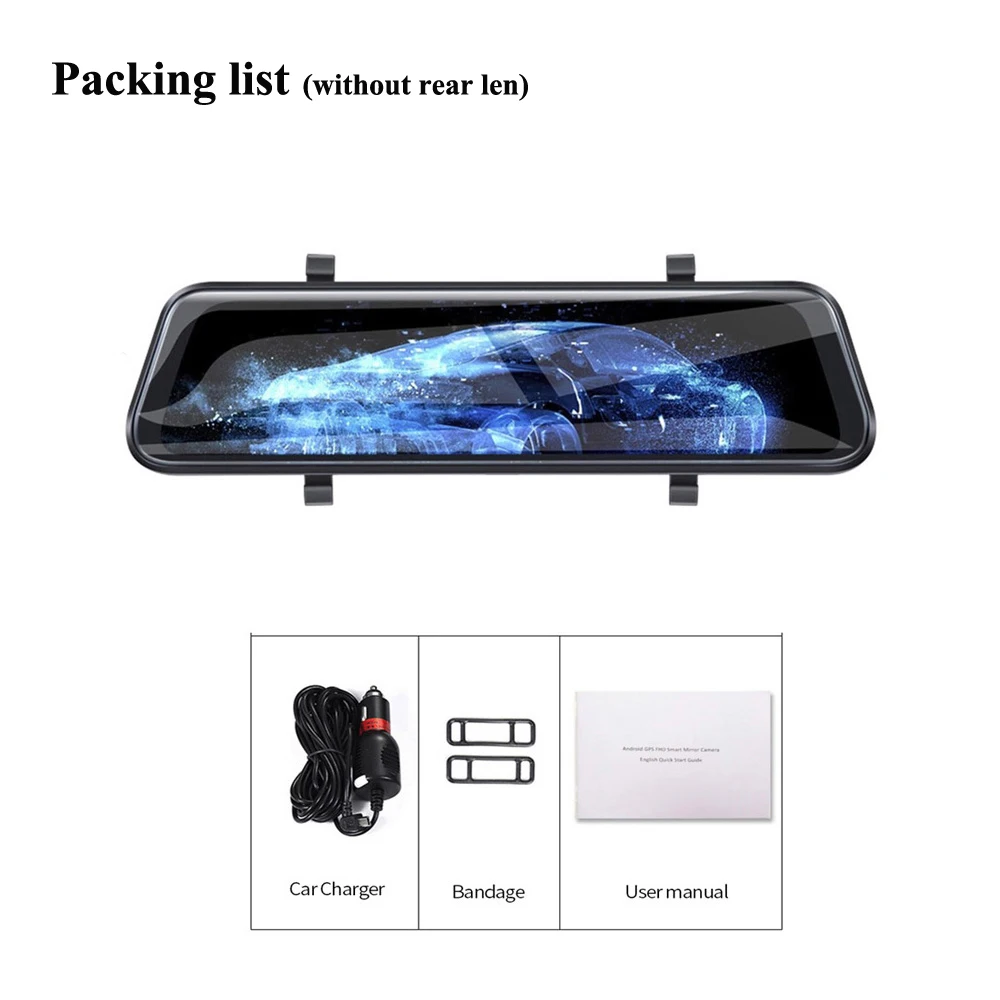 камера заднего вида 10 дюймов серсорный экран Видеорегистраторы для автомобилей