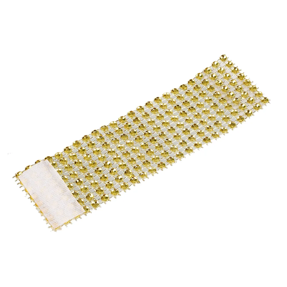 Hotel Decoration Napkin Ring Decorative Napkin Storage Ring Hotel Table Accessories 10pcs Rhinestone Designed Decor Holder