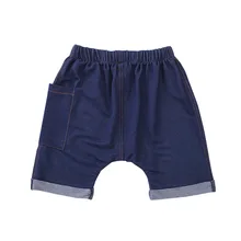 Детские шорты Новые Летние Стильные штаны-шаровары из искусственного скота детские штаны в Корейском стиле для мальчиков и девочек