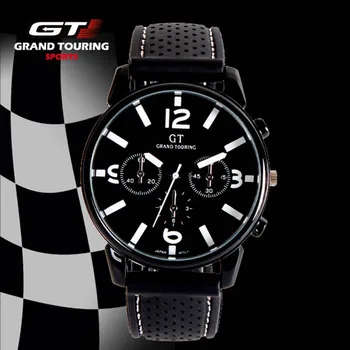 Racing Men Sports Watches Luxury Brand Grand Touring GT Watch Silicone Mens Army Quartz Military Wristwatch Women Fashion 1