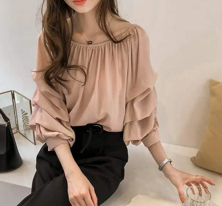 

Large Size Dress Summer Wear New Style Fat Mm Slimming Chiffon Blouse Tops Large GIRL'S Cover Meat Cover Belly Shirt 200