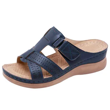 

2020 Summer Sandals Shoes Women Fashion Rome Style Beach Comfortable Shoes Woman Retro Wedge Female Sandals