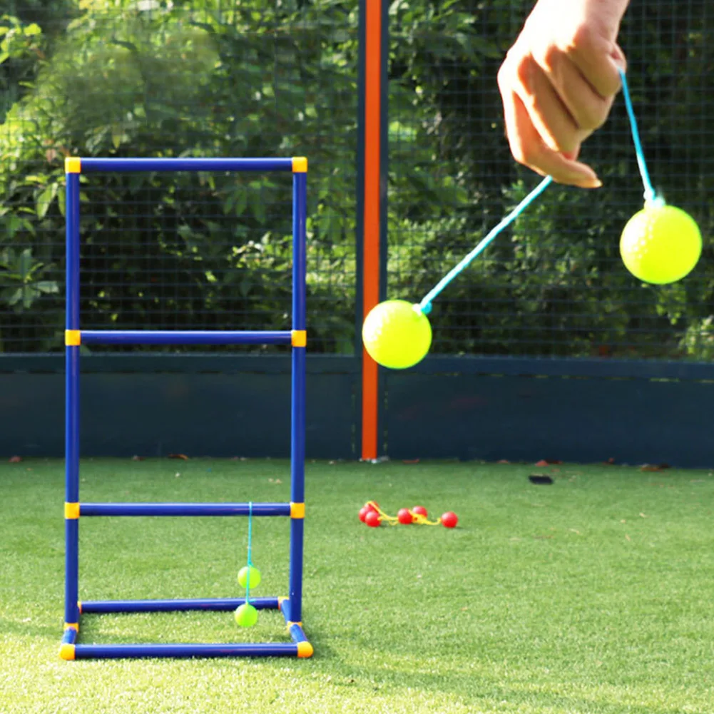 

Kids Camping Sport Durable Golf Toy Portable Backyard Outdoor Play Funny Adults Ladder Ball Set Lawn Non Toxic Toss Game