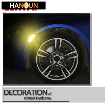 

1Set Auto Car Door Wheel Eyebrow 3D Stickers For Kia Rio K2 Ceed Sorento Sportage Hyundai Solaris I30 IX35 Creta Tucson