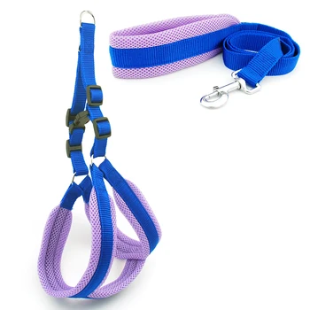 

Dog Harness Vest Leash Solid Breathable Mesh Pet Produts Adjustbale Outdoor Walking Leash Dog Collar for Large Dogs