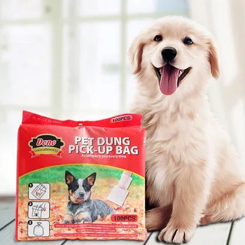 

Pet Cat And Dog Disposable Feces Double-layer Collection Bag Double-layer Design No Odor After Sealing 100PCS
