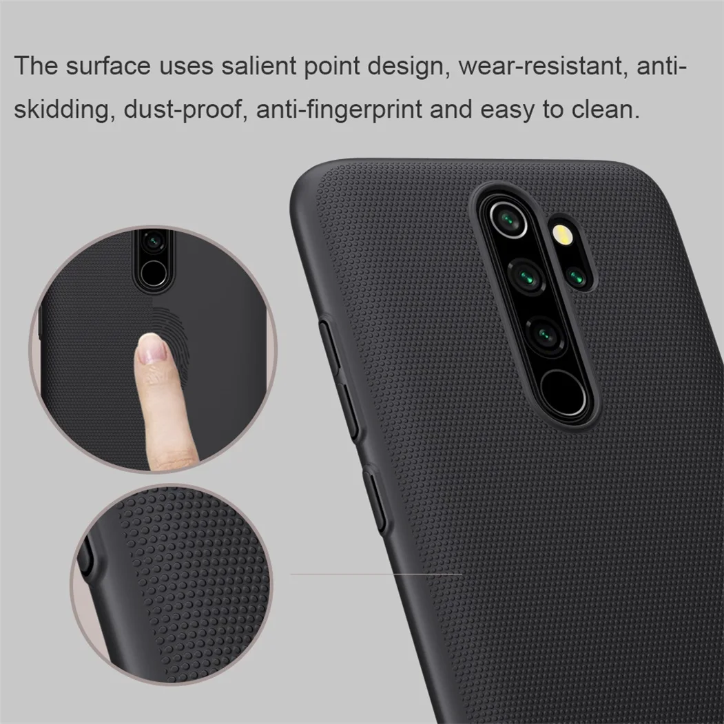 Чехол Nillkin для Xiaomi Redmi Note 8 Pro, матовый защитный чехол, жесткий защитный чехол из поликарбоната для Redmi Note 8, чехол, глобальная версия