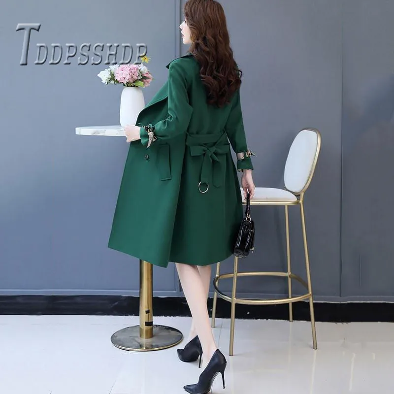 Осеннее элегантное платье и пальто женские комплекты зеленые бежевые черные цвета женские наборы