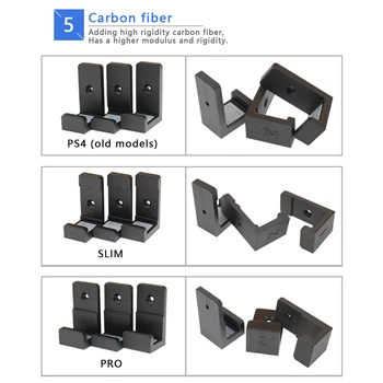 

For PS4 PRO PS4 Slim Game Console Hanging Cooling Stand Anti-Slipping Silicone Wall Mount Rack Chip Wall Stick Dock Stand Hander