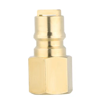 

Brass 3/8 Inch Quick Gas Propane Quick Regulator Connector Kit Shutoff Valve Connector for Outdoor Picnic BBQ Accessories