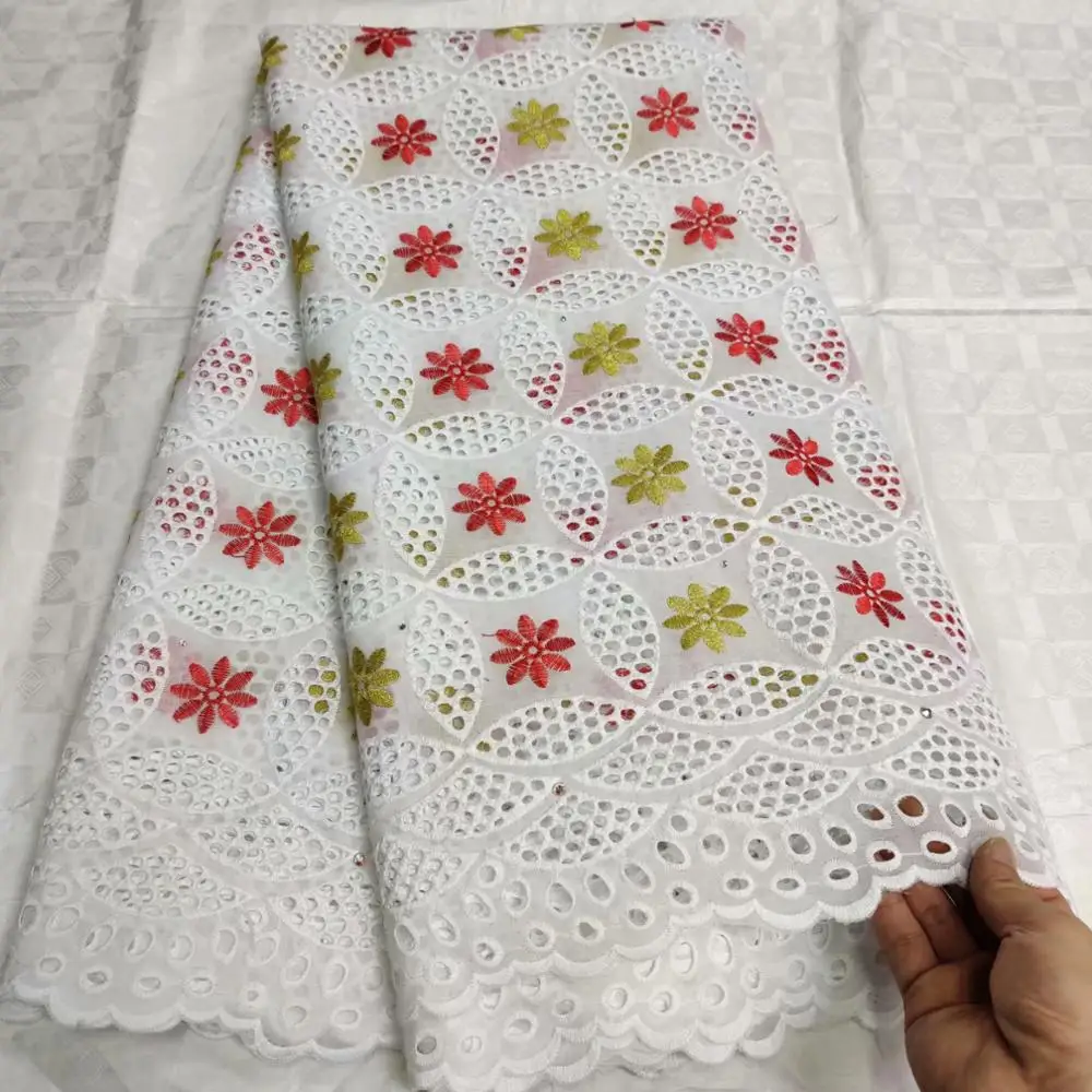 5 ярдов швейцарская кружевная ткань последние с крупным бисером вышивка африканские хлопчатобумажные ткани швейцарская вуаль кружева популярный Дубай Стиль