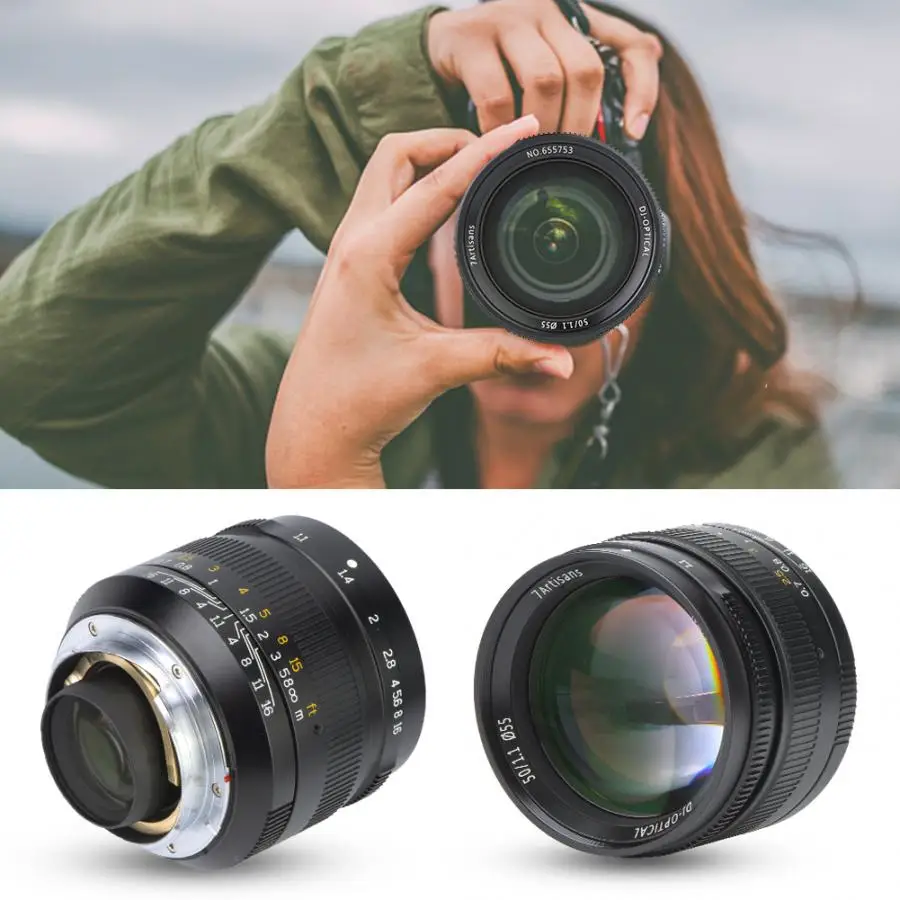 7 ремесленников 50 мм F/1,1 ручной фокус объектив для Leica M крепление для камеры Leica M3 M5 M6 M7 M8 M9 M9P M10 M240 Черный
