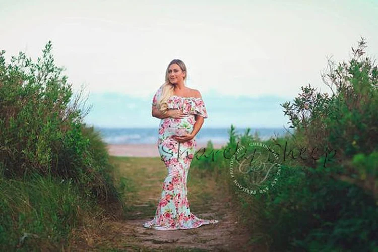 Фотосессия для беременных платье русалки с принтом для беременных фотография беременной женщины снимает платье с длинными рукавами одежда для малышей душ foto