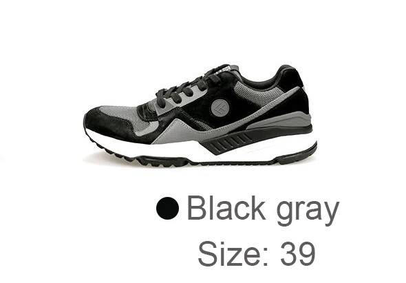 Black gray 39 Iaomi Mijia Freetie 90 Спортивная обувь в стиле ретро носимые дышащие удобные кроссовки высокая эластичная сетка поверхность обувь - Цвет: Black gray 39