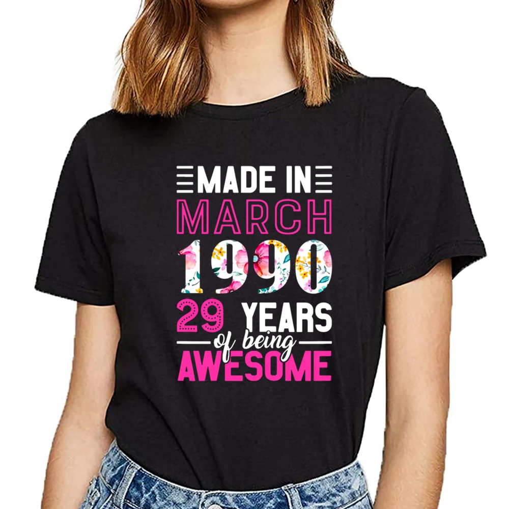 Tops T Shirt Women womens made in march 
