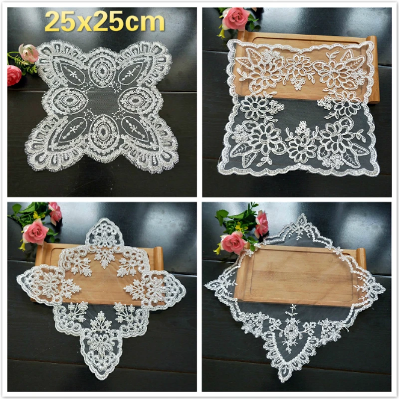 

Many Styles Modern Minimalist Mesh Embroidery Napkin Placemat Vase Cushion Table Lamp Pad Rice Cooker Cover Towel Fruit Coaster