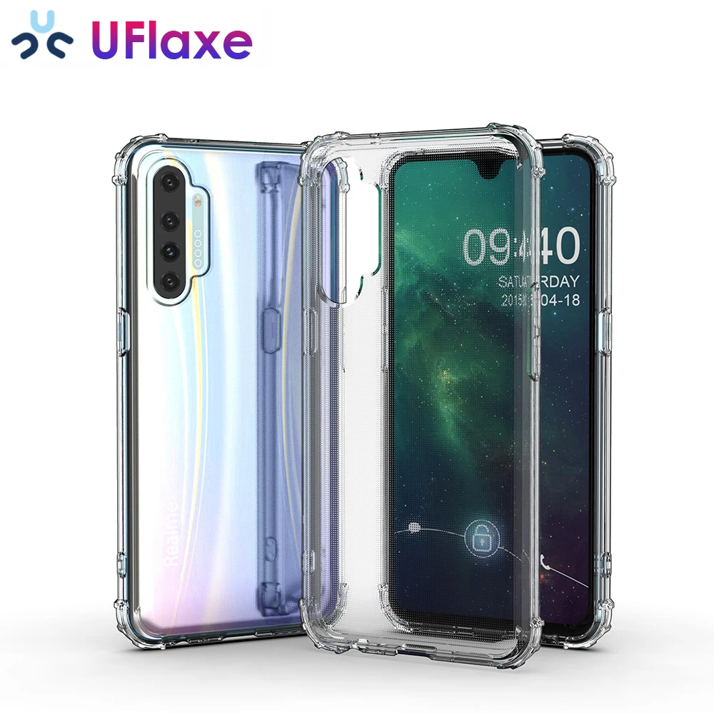 

UFlaxe Soft Case for Realme C2 X XT 5 Pro 5Q X2 Clear Shockproof Casing Transparent Ultra-slim Anti-knock Cover JSFS1