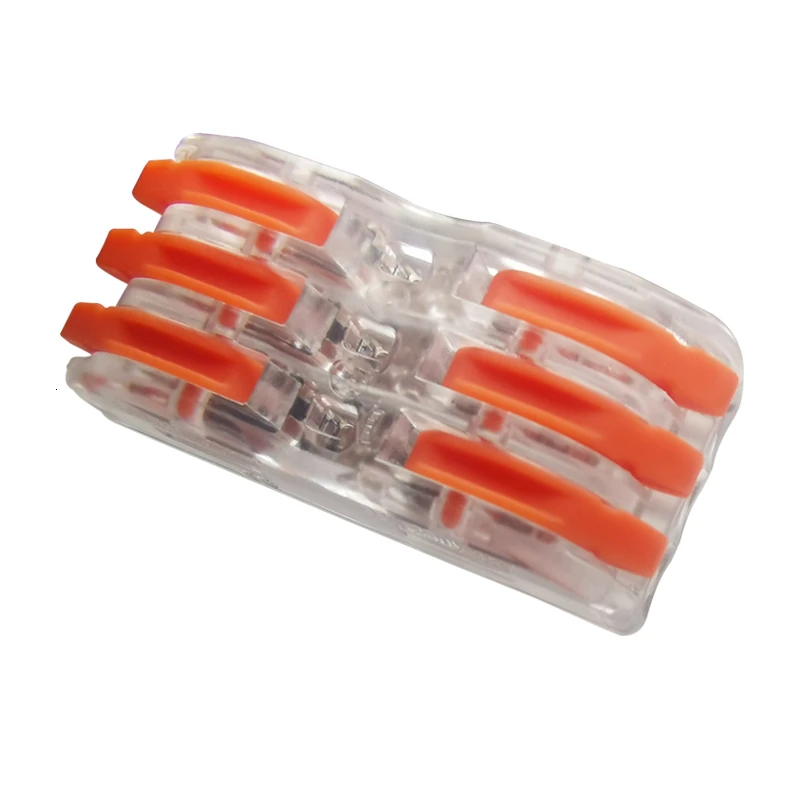 

30/50/100PCS Pin-222 Electrical Wiring Terminal Household Wire Connectors Fast Terminals For Connection Of Wires Lamps SPL-3