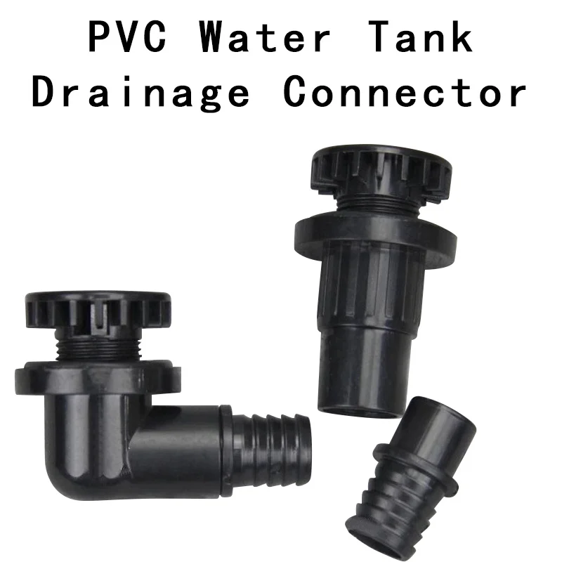 PVC Water Tank Drainage Connector fish tank drainage aquarium 90 degree water outlet fish tank