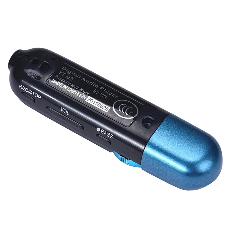 Lcd USB карта MP3-плеер 16 GB lcd Usb экран радио Музыка MP3 FM tv Flash плеер(синий