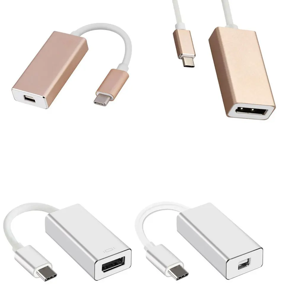 4K 60Hz 3 Usb-C для отображения порта конвертер Мини Размер Dp type-C адаптер для Macbook/Macbook Pro/Macbook Air для отображения порта