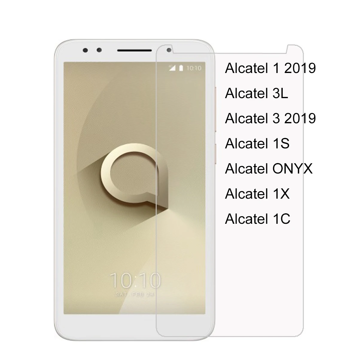 Закаленное Стекло для Alcatel Работает с любым оператором, 3X5080 3V 5099 3C 5026 1 1C 1 5033 1C 5009 1X5059 3 5052 5 5086 Экран защитная пленка