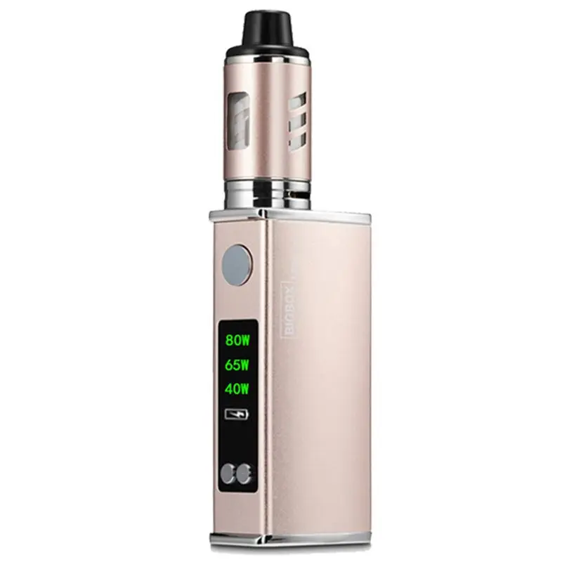 Rose gold Легко-электронная сигарета 80 Вт регулируемый vape мод коробка комплект 2200 мАч 0.3ohm 3 мл бак электронная сигарета большой дым атомайзер вейпер - Цвет: Rose gold