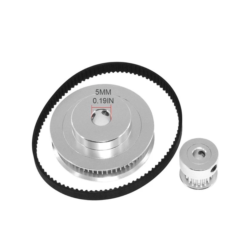 Aluminum Timing Pulley 20 &amp 60 Teeth 2GT Synchronous Wheel with 6mm Width Belt for Milling Drilling Machines | Обустройство дома