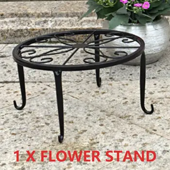

european balcony and indoor flower pot holder garden flower stand iron flower pergolas white black and copper color