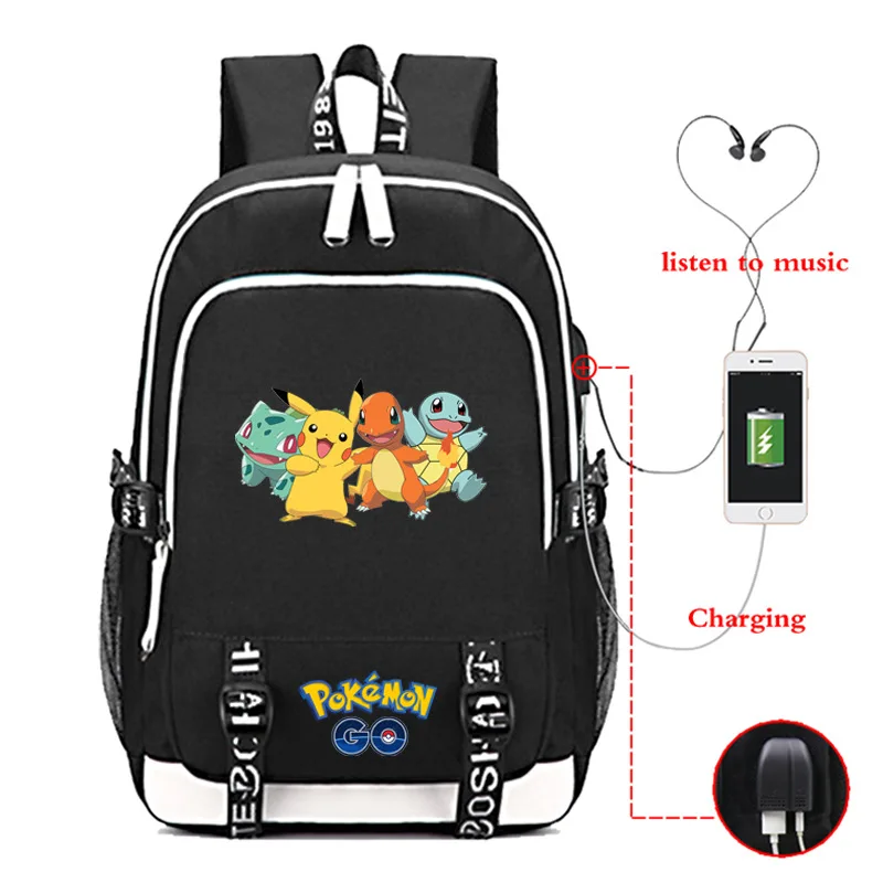 Pokemon Charizard Backpack Pokemon School Bag Schoolbags Plush