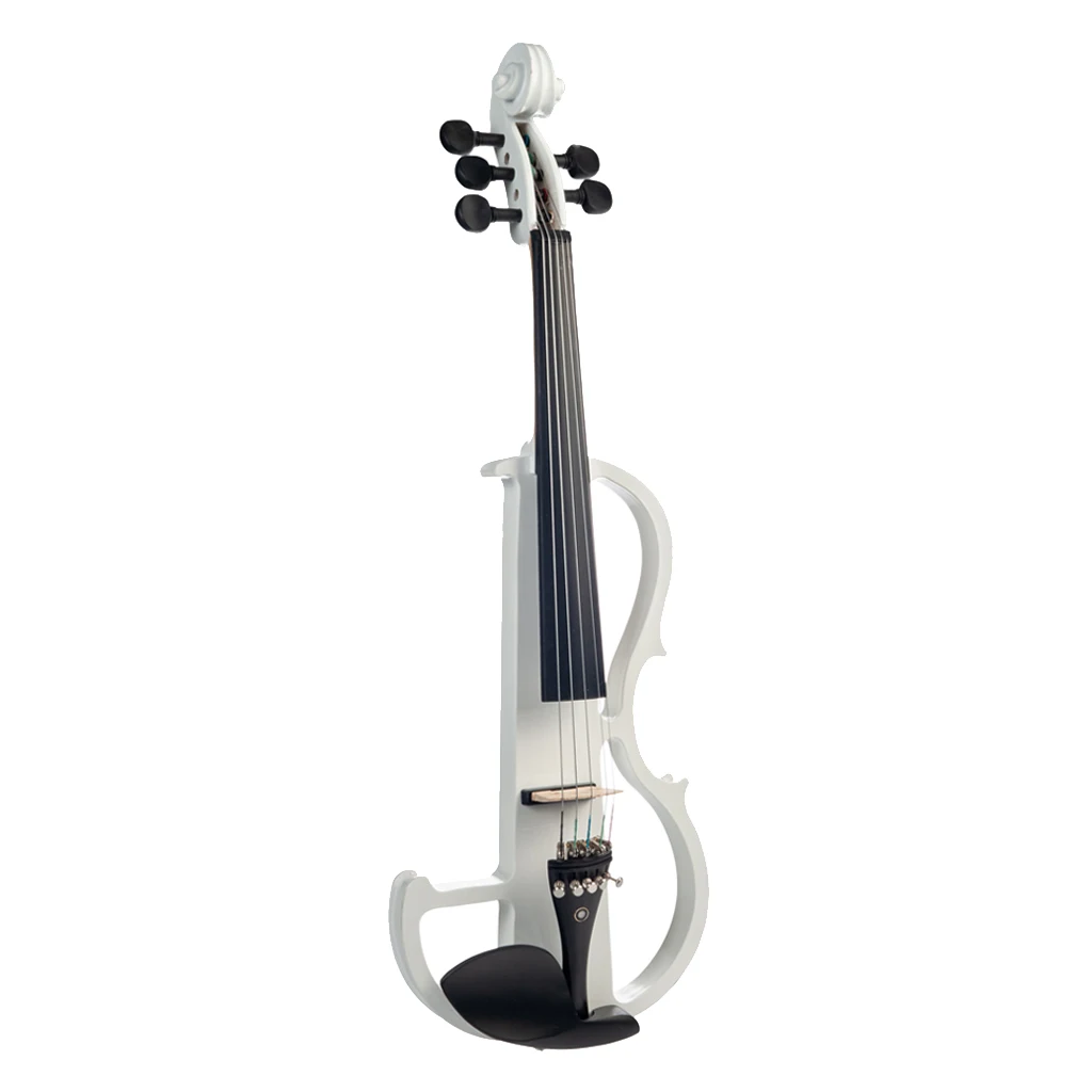 

4/4 Solid Wood 5 String Electric Violin Kit with Bow, Case, Rosin, Headphone and Connection Cable
