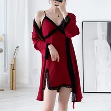 Сексуальное ночное белье, ночное белье, женские хлопковые ночные рубашки, комплект нижнего белья,, ночная рубашка для сна, зимняя теплая ночная рубашка, Халат