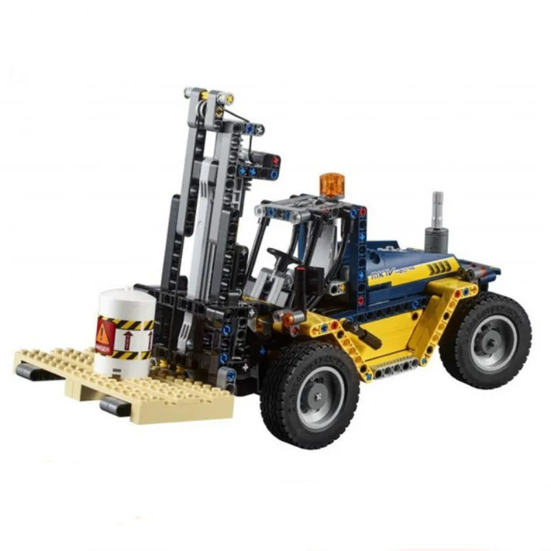 Hot New 2 in 1 Technic Series Forklift Truck Compatible Legoing Technic Car Set Building Blocks 2