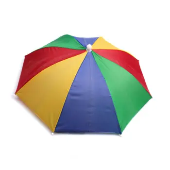 

Ladies Mens Adult Multi Colour Festival Essential Umbrella Rain Hat Fancy Dress