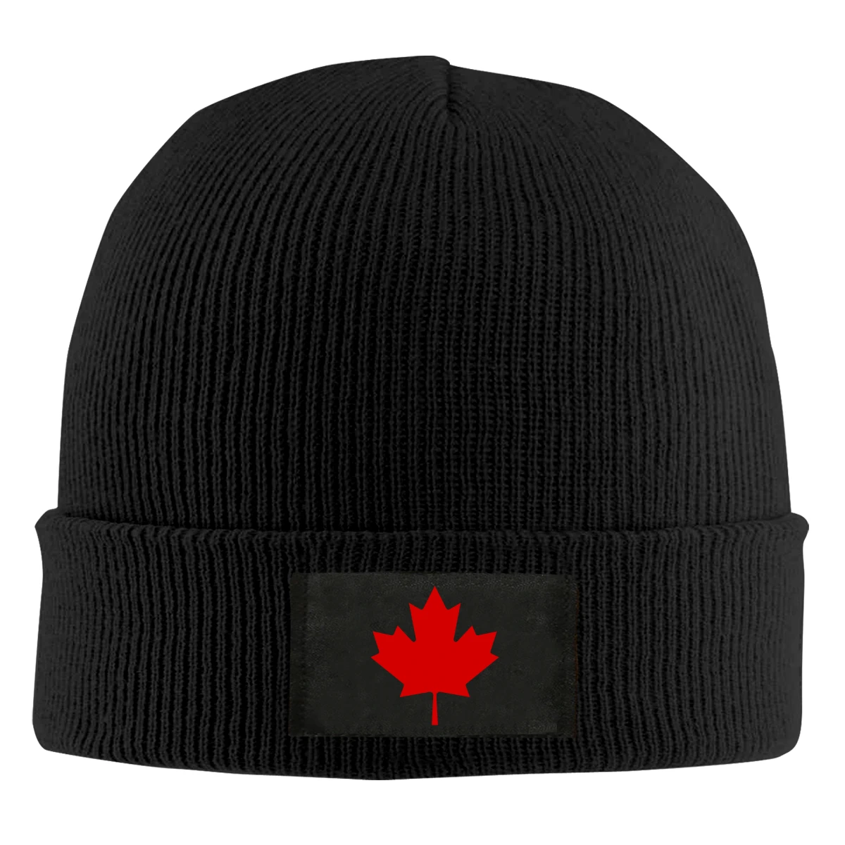 

Canada Maple Leaf Black Beanie Men's Women's Winter Warm Ski Skull Cap Knitted hat