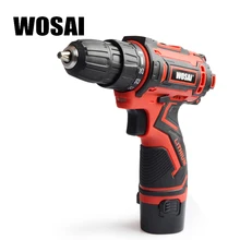 WOSAI 12V Max Electric Screwdriver Cordless Drill Mini Wireless Power Driver DC Lithium-Ion Battery 3/8-Inch 2-Speed fivepears 10 8 volt dc lithium ion battery 10mm 2 speed electric cordless drill mini screwdriver wireless power driver