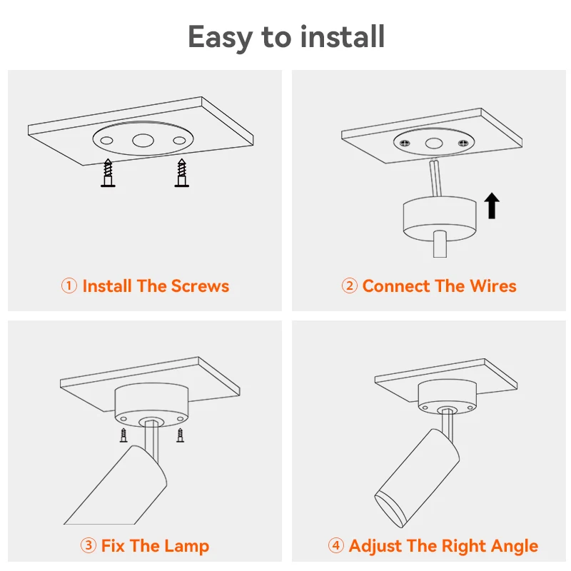 Led SpotLight 220V Spot light COB Ceiling Spots Lamp Led Downlight Foldable Fixture Track Light Indoor Lighting For Kitchen Home 6