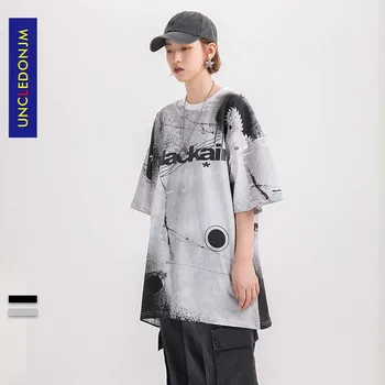 

UNCLEDONJM Harajuku Men/Women T-shirts New 2020 Summer streetwear T-shirt off the shoulder tops for women Girls Student ME-357