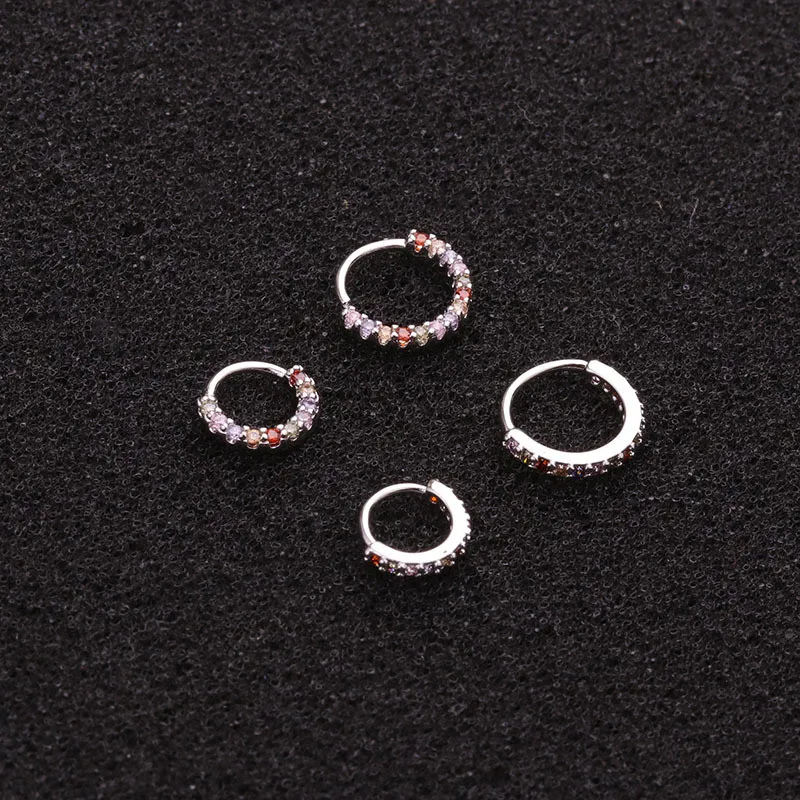 Stainless Steel CZ Ear Tragus Daith Cartilage Piercing Jewelry 1PC 6/8/10mm Gold Rose Silver Color piercing jewelry body piercing earrings ear piercing jewelry metal jewelry body piercing jewelry body jewelry
