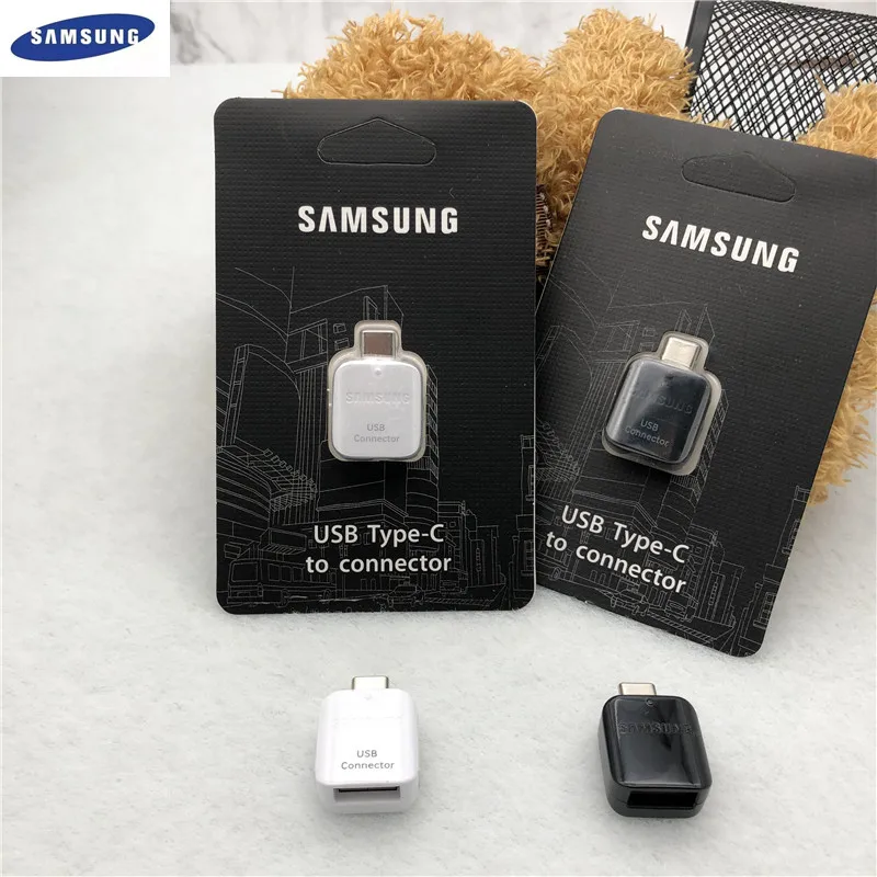 Note 8 9 Адаптер конвертера OTG для samsung Galaxy S8 S9 plus usb type C Подлинная передача данных адаптер U диск/SD карта